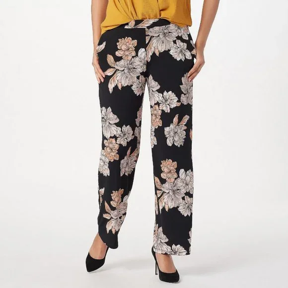 Susan Graver Pants Jumpsuits Susan Graver Printed Liquid